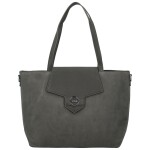 Trendy dámská koženková kabelka na rameno Coveri Hilari, šedá