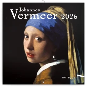 NOTIQUE Poznámkový kalendář Johannes Vermeer 2026 - Východní / 30 x 30 cm (PGP-35654-V)