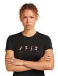 ICEBREAKER Wmns 150 Tech Lite SS Tee Snow Day, Black velikost: S