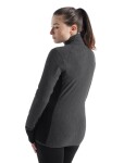 Dámská merino mikina, zip ICEBREAKER Wmns Descender LS Zip, Jet Heather/Black velikost: XL