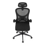 Kancelářská židle, houpací mechanismus, černá, KA-K2021 BK