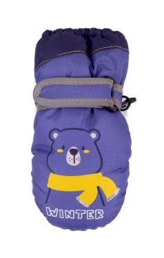 YOCLUB REN-0329 Dětské lyžařské rukavice džínovina 10 cm