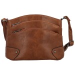 Stylová dámská koženková crossbody kabelka Giada, hnědá