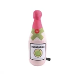 Huhubamboo Plyšová hračka Šampaňské růžová M / Hračka pro psy / 37x11x11 cm (356103)