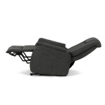 Polohovací křeslo, elektrické kabelové ovládání, šedá, látka, TV-L8963 GREY2