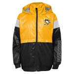 Outerstuff Dětská bunda Pittsburgh Penguins Goal Line Stance Full-Zip Windbreaker Velikost: Dětské XL (14 - 16 let)