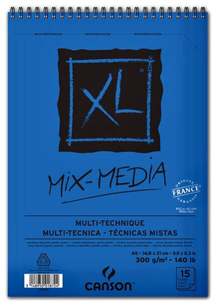 Canson XL Mix Media skicák A5 300g 15 listů