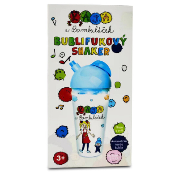 Kája a Bambuláček Bublifukový Shaker - modrý