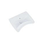 RAVAK - Safe Umyvadlo bezbariérové 60x49 cm, s přepadem, otvor pro baterii, bílá XJX01160006