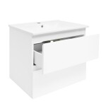 Koupelnová skříňka s umyvadlem SAT B-Way 59x50x45 cm bílá lesklá BWAY260WU4BI BWAY260WU4BI