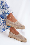 Dámské espadrilky 17392 béžové - Vincenza 38