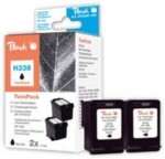 Peach 338 alternativní cartridge / pro HP Deskjet 6540 / Twin-Pack / 2x11 ml / Černé (313033)