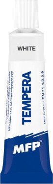 Temperové barvy 12ml bílá