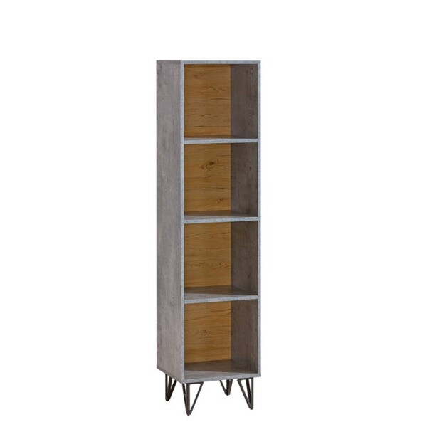 FRONTI Regál LOFTER 11 beton millenium + dub wotan