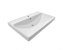 Nábytkové umyvadlo SAT Brevis 81x47,5 cm otvor pro baterii uprostřed SATBRE8046 SATBRE8046