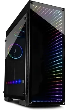 Inter-Tech X-908 Infini2 černá / Skříň / Tower / Tvrzené sklo / 3x 120 mm RGB / ATX (88881240)