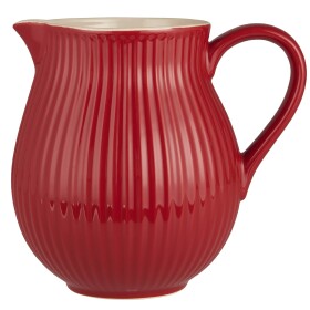 Ib Laursen Keramický džbán Mynte Strawberry 2 l, červená barva, keramika