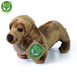 Plyšový pes jezevčík stojící 2dr. 19 cm ECO-FRIENDLY