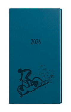 Týdenní diář 2026 Baloušek kapesní Jakub - Vivella s ražbou - petrolejová - Kolo