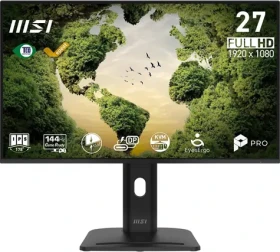 27" MSI PRO MP275PHGN E14 černá / Monitor / IPS / FHD / 144Hz / HDMI+DP / VESA (PRO MP275PHGN E14)