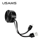USAMS SJ150 Storage U-Bin černá / Datový kabel / Lightning / 1 m / 2A (IPUSBZH01)