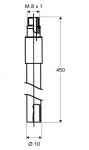 SCHELL - Příslušenství Sada připojovacích pochromovaných trubek M 8x1 084800699