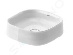 DURAVIT - Zencha Umyvadlo na desku 420x420 mm, bez přepadu, DuraCeram, bílá 2373420079