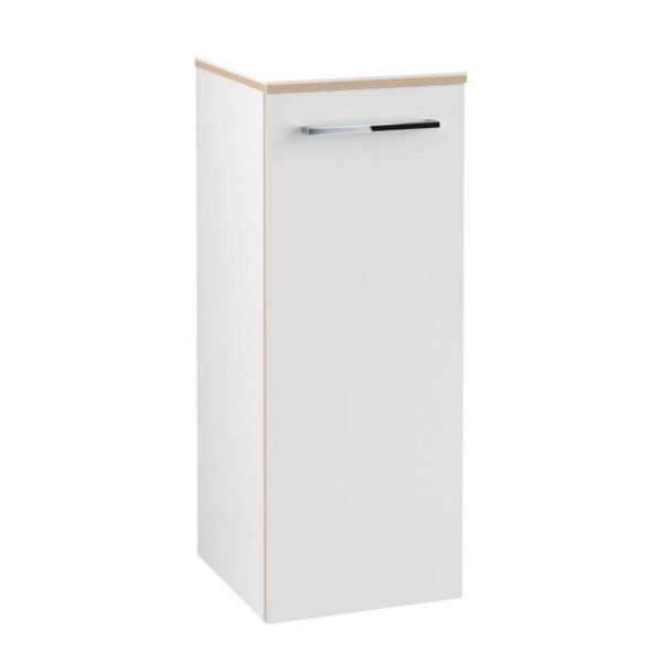 VILLEROY & BOCH - Avento Boční skříňka, 35x89x37 cm, 1 dvířka, Crystal White A89500B4