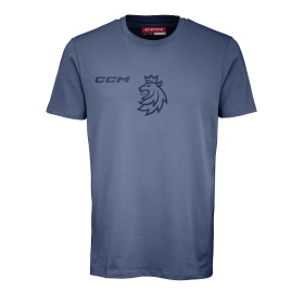 Pánské tričko Český hokej CCM Core Lev Vinyl Blue Velikost: