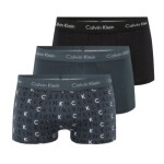 Pánské boxerky Low Rise Trunk 3Pack M U2664G PIT černo grafitové - Calvin Klein S