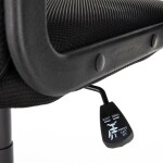 Kancelářská židle, houpací mechanismus, černá síťovina, KA-L601 BK
