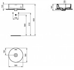 IDEAL STANDARD - Strada II Umyvadlo na desku, průměr 38 cm, s přepadem, bílá T292901