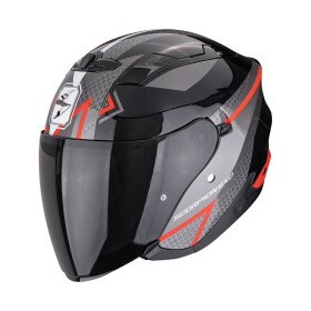 Moto přilba Scorpion Exo-230 Loop metalická černo/červená - L