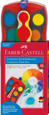 Faber-Castell, Connector, sada vyměnitelných vodových barev, 12 ks
