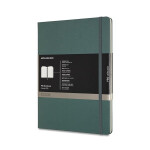 Zápisník Moleskine Professional - tvrdé desky, XL - tm. zelený