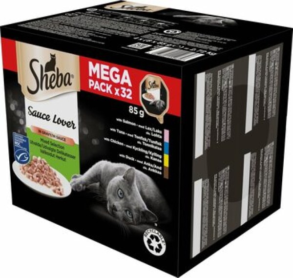 Sheba variace Sauce Lover 32 x 85 g