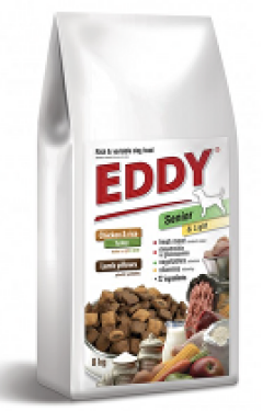 EDDY Senior&Light Breed polštářky s jehněčím 8kg