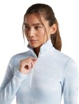 ICEBREAKER Wmns Merino 260 Tech Vertex LS Half Zip Chillwave, Snow/Zinc Blue/J (vzorek) velikost: S