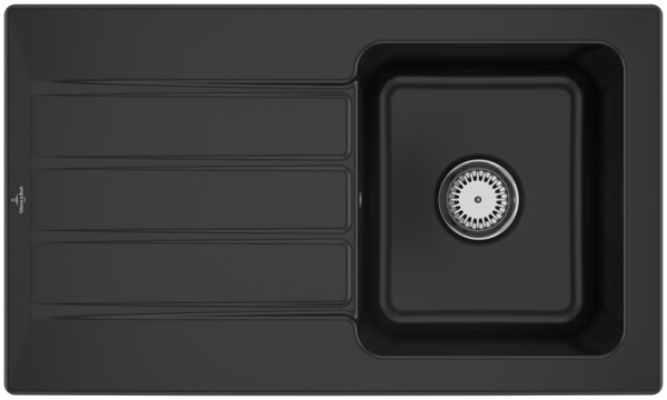 Keramický dřez Villeroy & Boch Architectura 50, 335001R7, Pure Black 335001R7