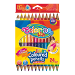Oboustranné trojhranné pastelky Colorino JUMBO