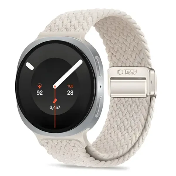 Tech-Protect Nylonmag béžová / Řemínek pro Samsung Galaxy Watch / 40/44/46 mm / Nylon, magnetické zapínání