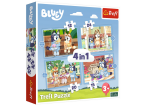 Mamido Puzzle 4v1 Bluey a její svět Trefl 34637