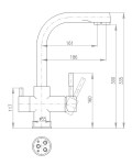 SLEZAK-RAV - Vodovodní baterie dřezová SEINA, Barva: Chrom, Rozměr: 1/2'' SE918.5