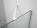 GELCO - TRINITY CHROM čtvrtkruhový kout 900x900 levý, matné sklo, GT6590ML-CH GT6590ML-CH
