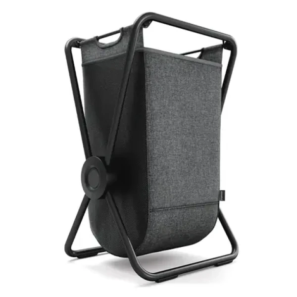Simplehuman X-FRAME černá ocel, šedý polyester / Koš na prádlo / skládací / jednoduchý