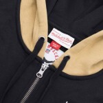 Mitchell & Ness Pánská bunda New Orleans Saints NFL Full Zip Fleece Hoodie Velikost: S