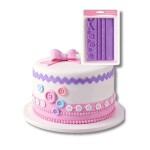 Dortisimo Silikonová forma Stuhy a knoflíky 11,5 cm