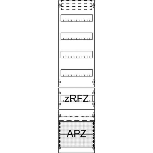 Striebel & John 2CPX054013R9999 FV17A2R1 Rozváděcí pole vestavné Počet modulů (šířka) = 12 Počet řádků = 4 Obsah 1 ks