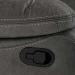 Polohovací křeslo, šedá, látka vintage, TV-4092 GREY3