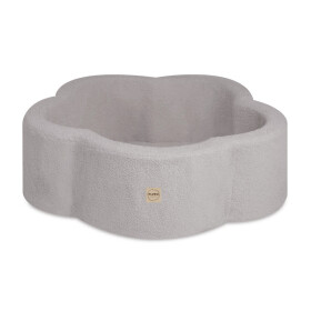 PLUSH NEST PLUSH NEST Suchý bazén Květinová zóna Beránek (šedý) 95 × 30 cm